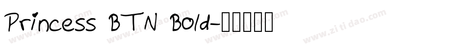 Princess BTN Bold字体转换